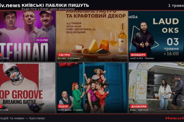 Київські вихідні: маркет, концерт LAUD та брейкінг-батл