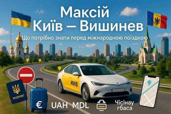Таксі Київ – Кишинів: що потрібно знати перед міжнародною поїздкою