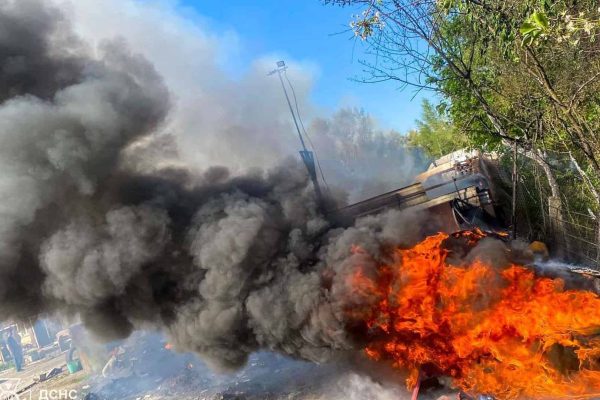 Пожежа у Києві: горіли шини на Закревського
