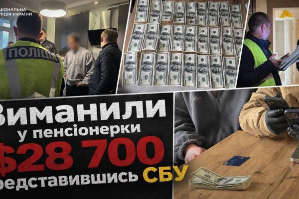 Київ: шахраї під виглядом СБУ обікрали пенсіонерку на 28 700 доларів