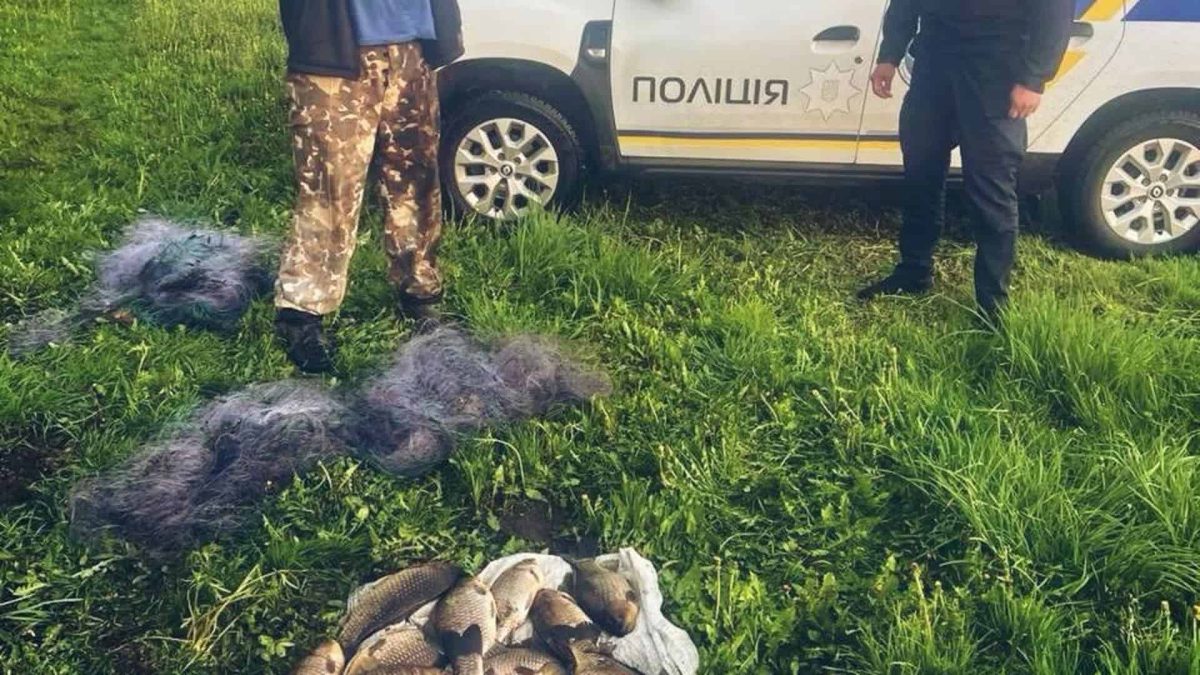 Браконьєра з сітками затримали у Білоцерківському районі Київщини