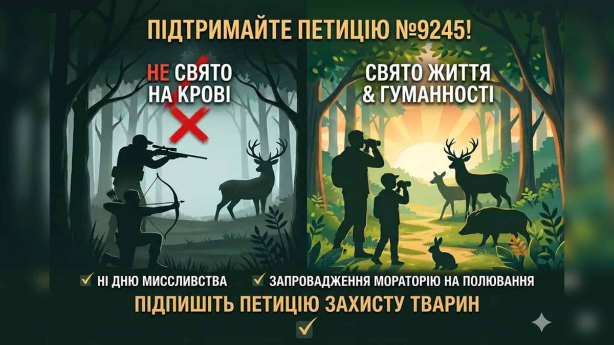 Київ: петиція проти Дня мисливства вимагає мораторій на полювання